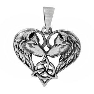 Sterling Silver Wolf Pendant